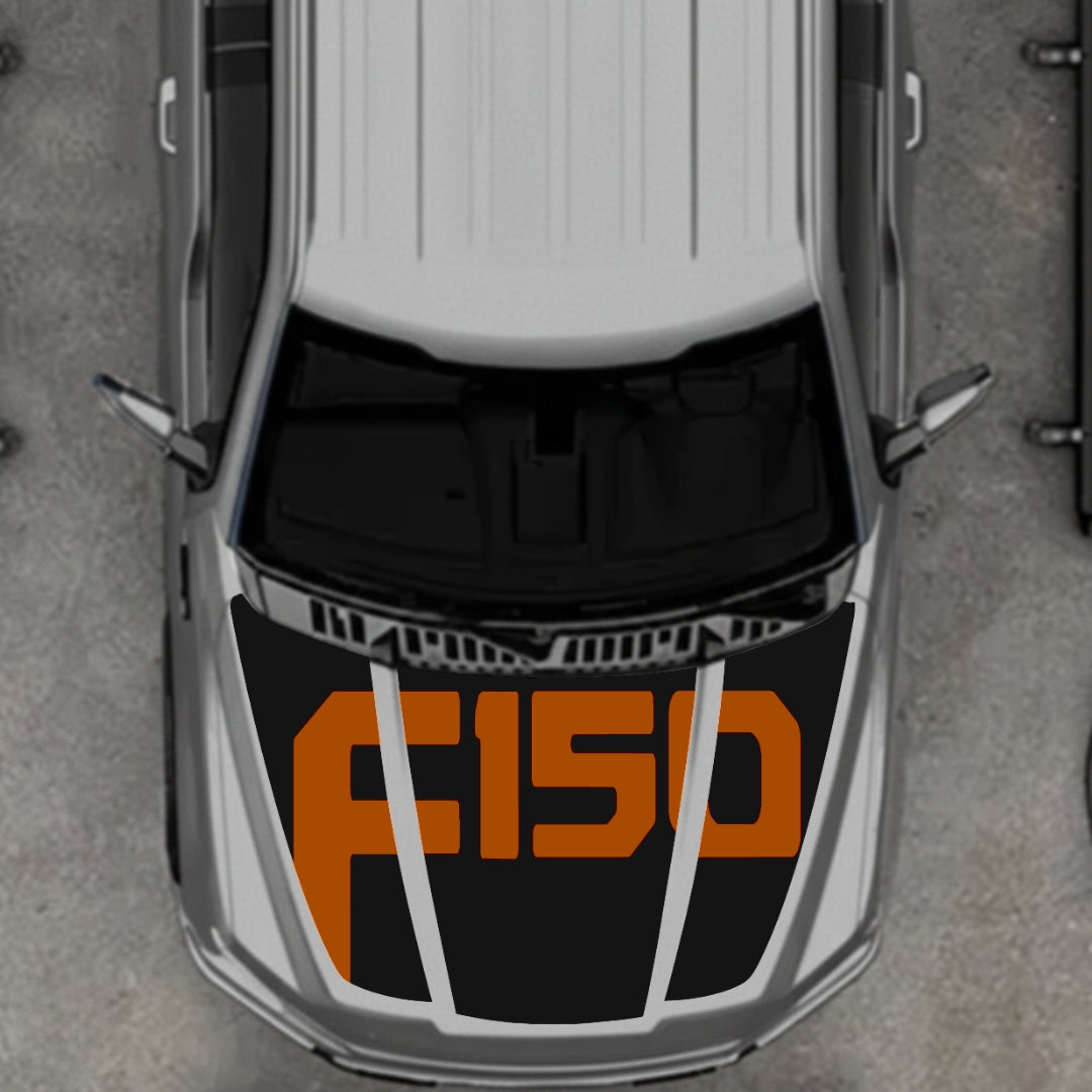 Hood Panel Decal/Sticker - Style 18 Graphic Kit - For Ford F-150 2020-2026 - Premium Vinyl