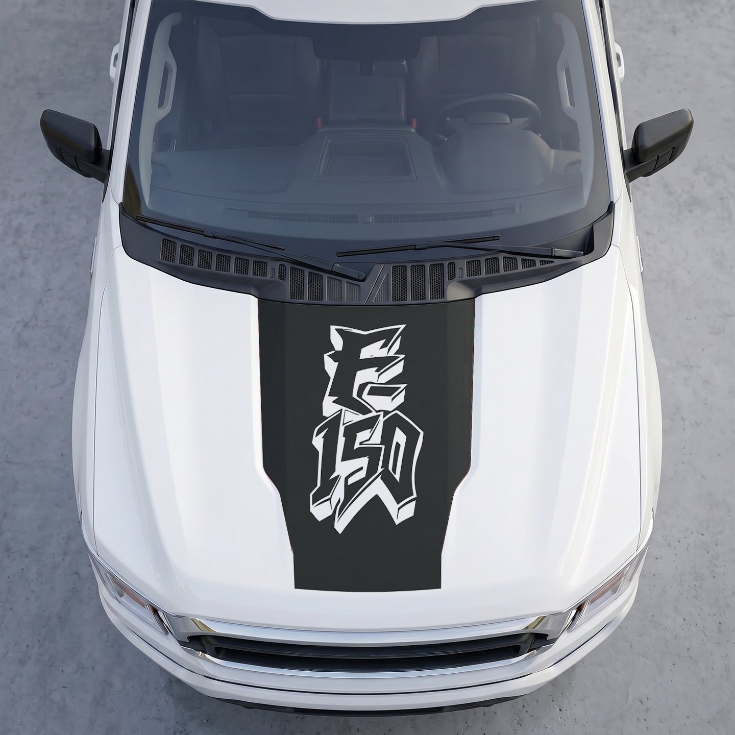 Hood Panel Decal/Sticker - Different Styles Graphic Decals Kit- For Ford F-150 2015-2020 - Premium Vinyl