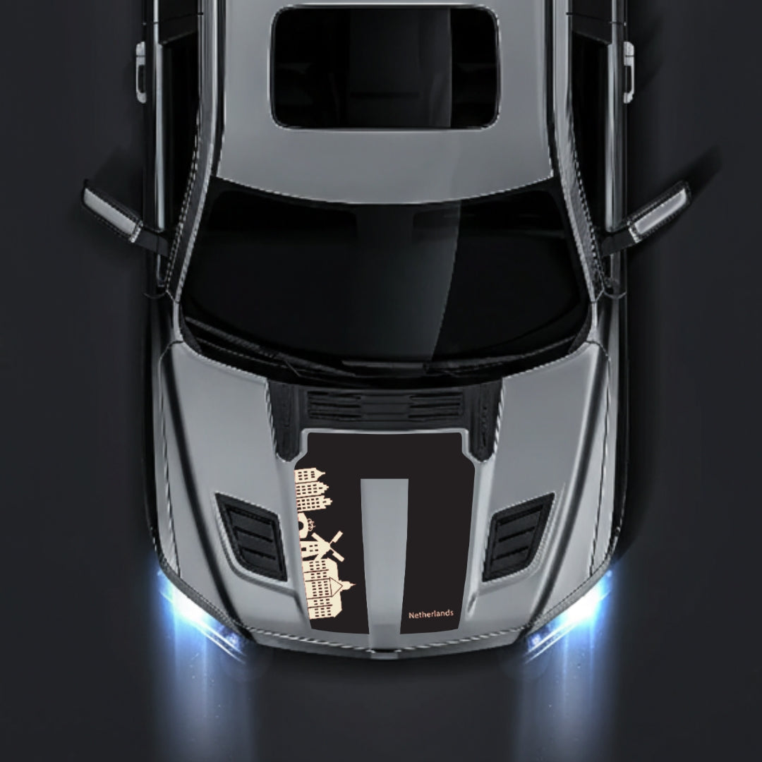 Hood Panel Decal/Sticker - Netherlands Skyline Graphic Kit - For Dodge RAM 1500 2019-2025 - Premium Vinyl