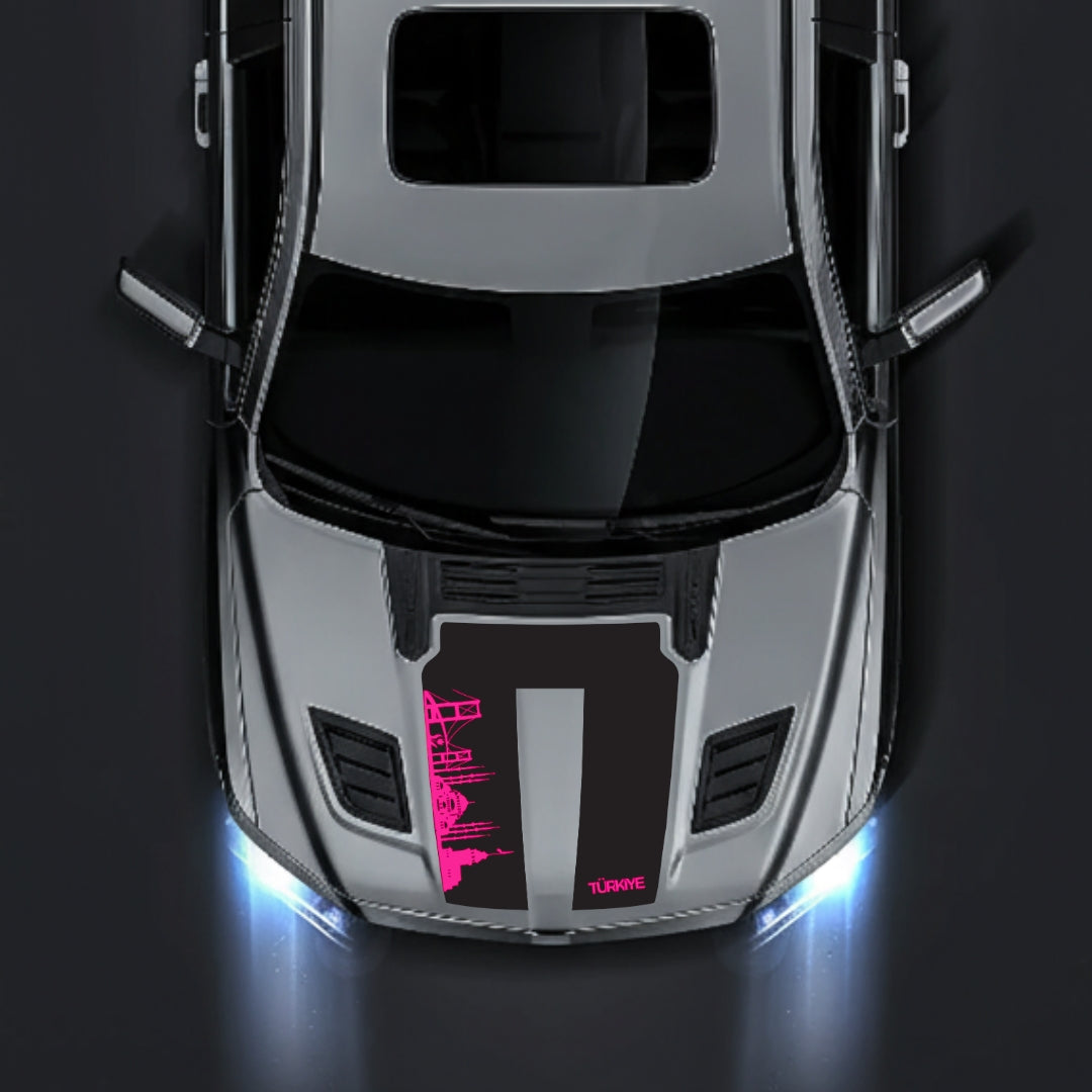 Hood Panel Decal/Sticker - Turkey Skyline Graphic Kit - For Dodge RAM 1500 2019-2025 - Premium Vinyl