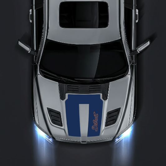Performance Hood Panel Decal/Sticker - Detroit Graphic Kit - For Dodge RAM 1500 2019-2025 - Premium Vinyl