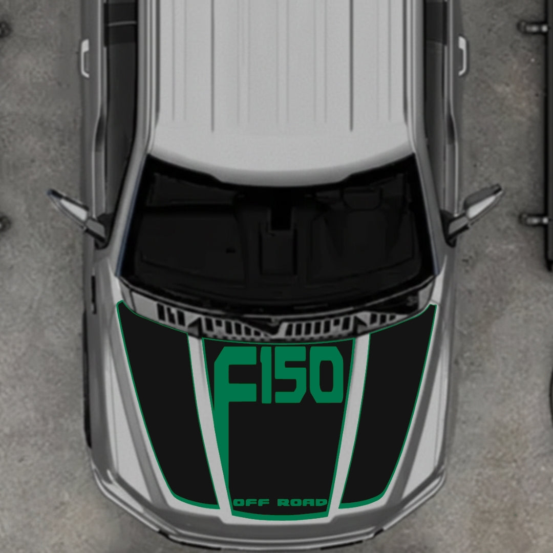 Hood Panel Decal/Sticker - Style 12 Graphic Kit - For Ford F-150 2020-2026 - Premium Vinyl