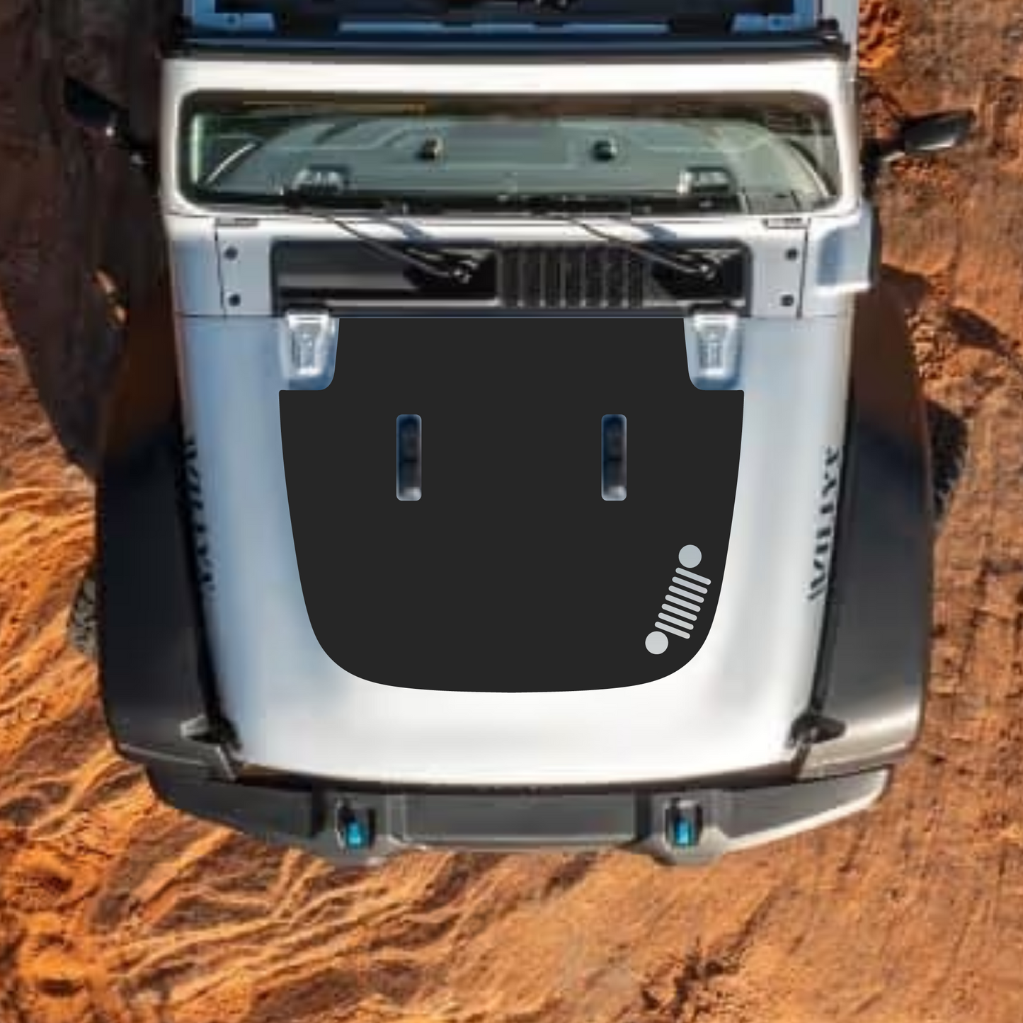 Hood Styles Decal/Sticker - For JL/JLU Sahara Hood - 2018-2025 - Premium Vinyl