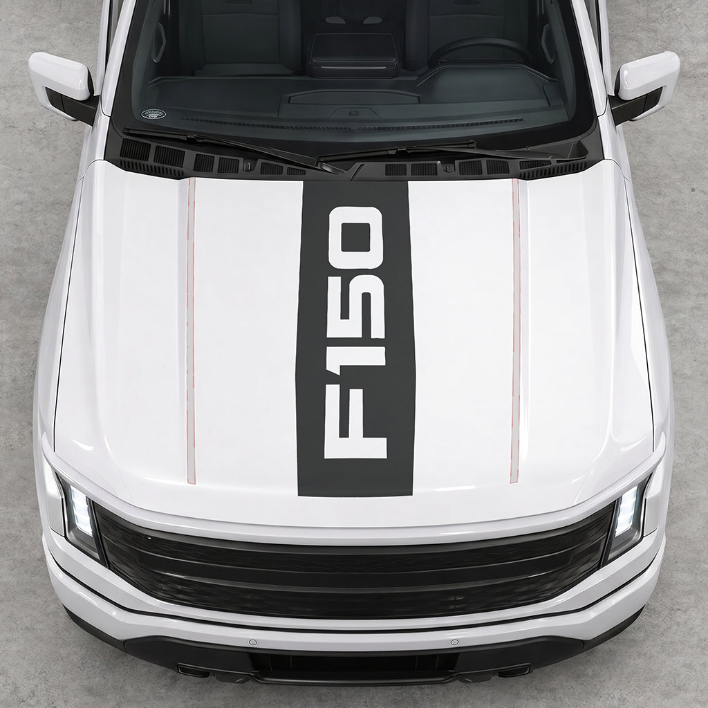 Hood Panel Decal/Sticker - Bold F150 Graphic Decal Graphic Kit - For Ford F-150 2015-2020 - Premium Vinyl
