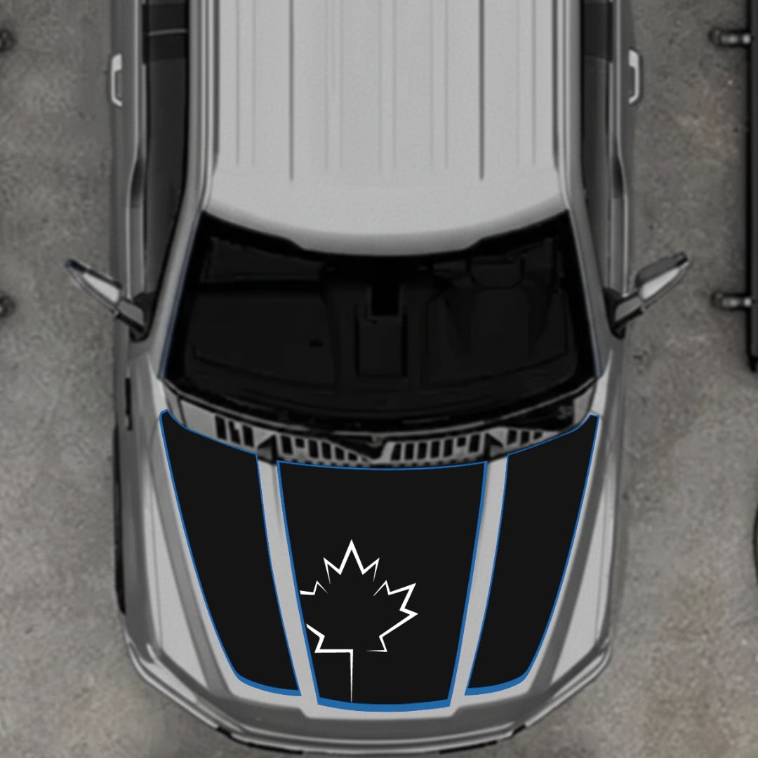 Hood Panel Decal/Sticker - Canada Style 11 Graphic Kit - For Ford F-150 2020-2026 - Premium Vinyl