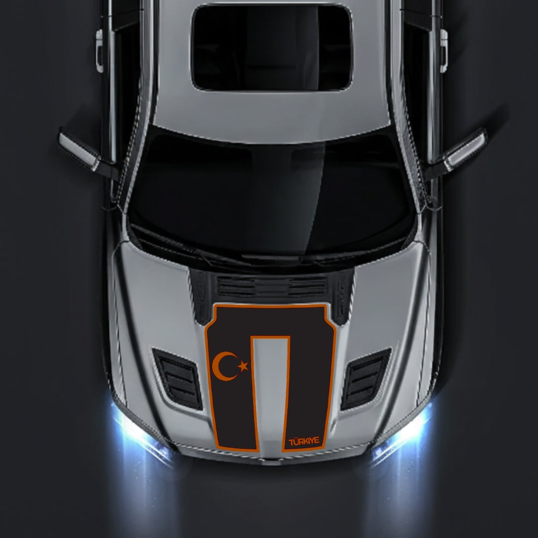 Performance Hood Panel Decal/Sticker - Turkey - Border Graphic Kit - For Dodge RAM 1500 2019-2025 - Premium Vinyl