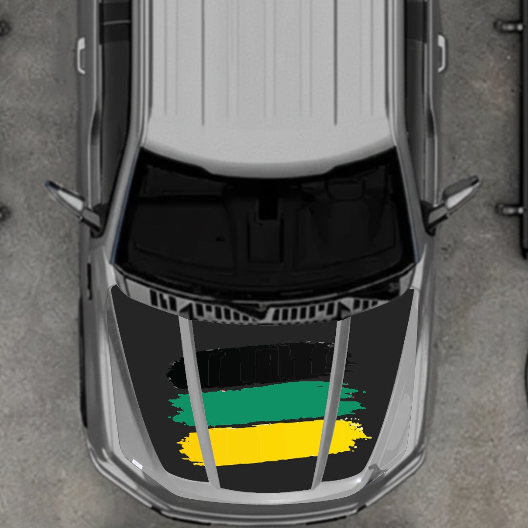 Hood Panel Decal/Sticker - Germany Flag Graphic Kit - For Ford F-150 2020-2026 - Premium Vinyl