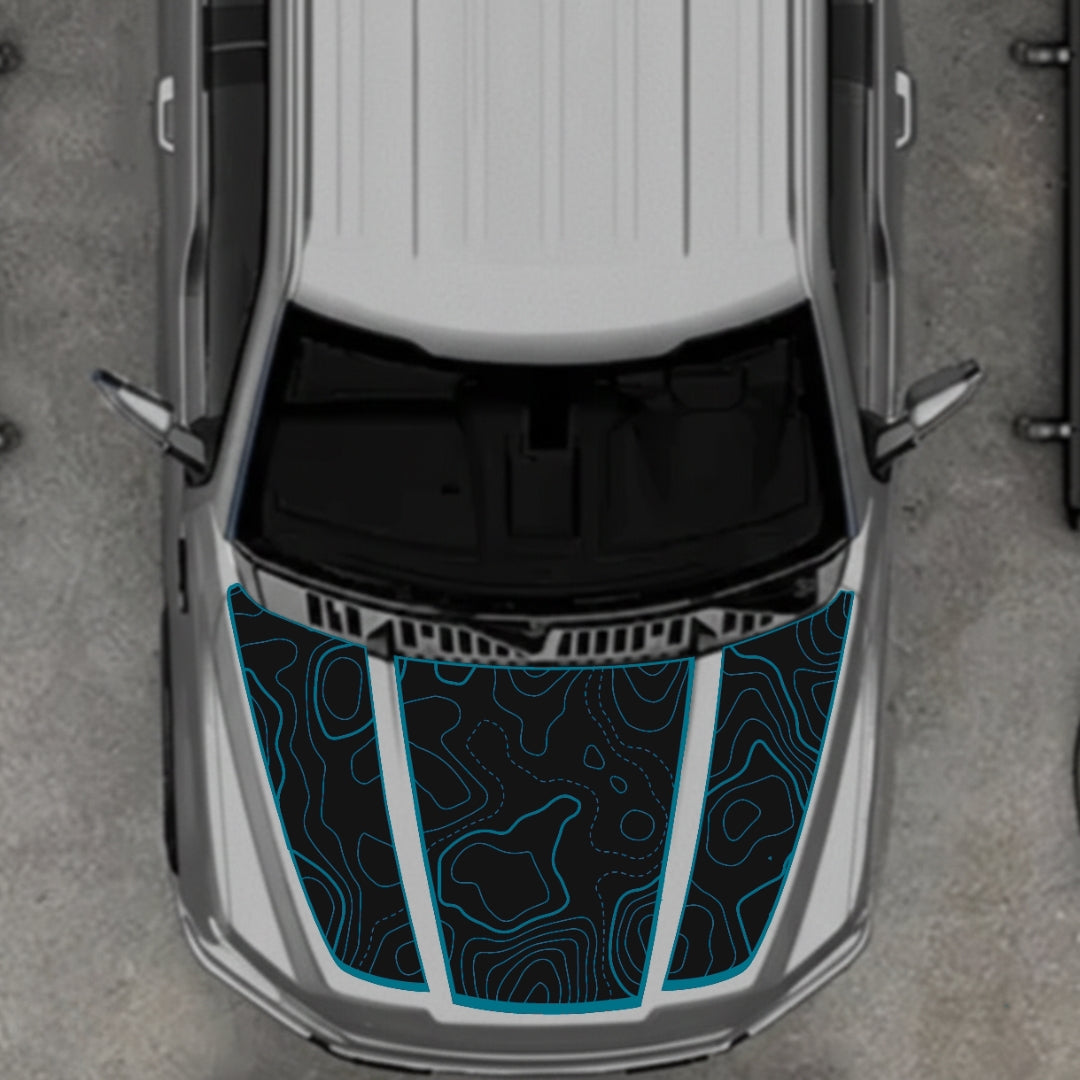 Hood Panel Decal/Sticker - Canada Style 18 Graphic Kit - For Ford F-150 2020-2026 - Premium Vinyl
