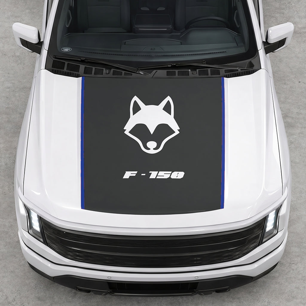 Hood Panel Decal/Sticker - Coyote Graphic Decal Graphic Kit - For Ford F-150 2015-2020 - Premium Vinyl