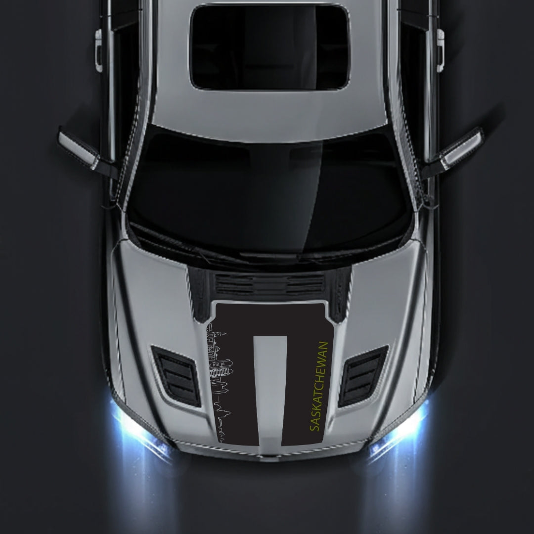 Performance Hood Panel Decal/Sticker - Saskatchewan Skyline - Cut Graphic Kit - For Dodge RAM 1500 2019-2025 - Premium Vinyl