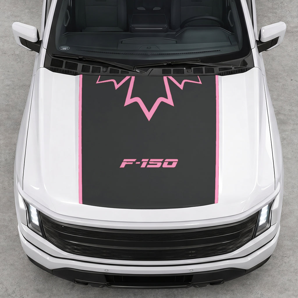 Hood Panel Decal/Sticker - Canada Upper Leaf Graphic Decal Graphic Kit - For Ford F-150 2015-2020 - Premium Vinyl