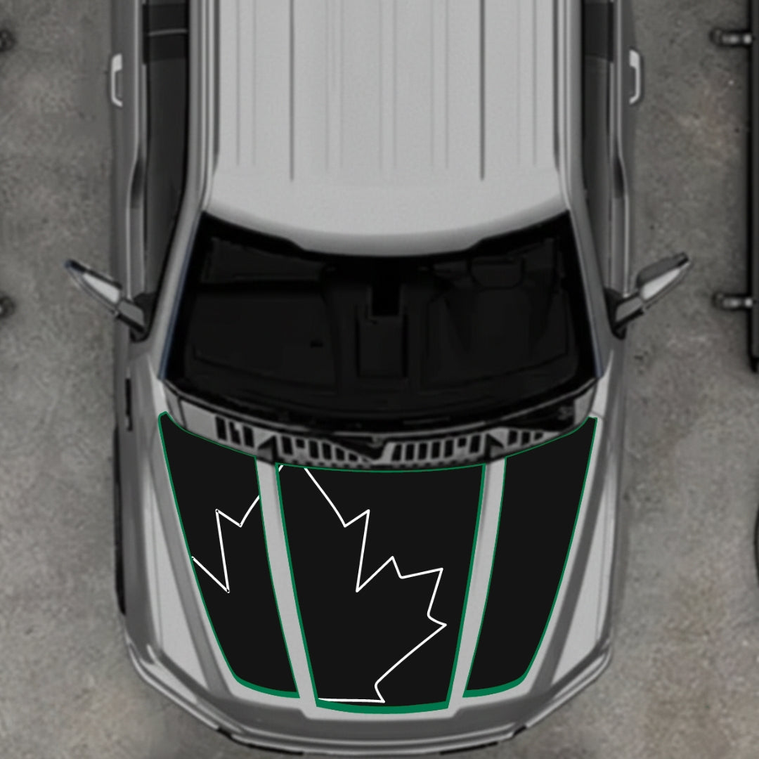 Hood Panel Decal/Sticker - Canada Style 26 Graphic Kit - For Ford F-150 2020-2026 - Premium Vinyl