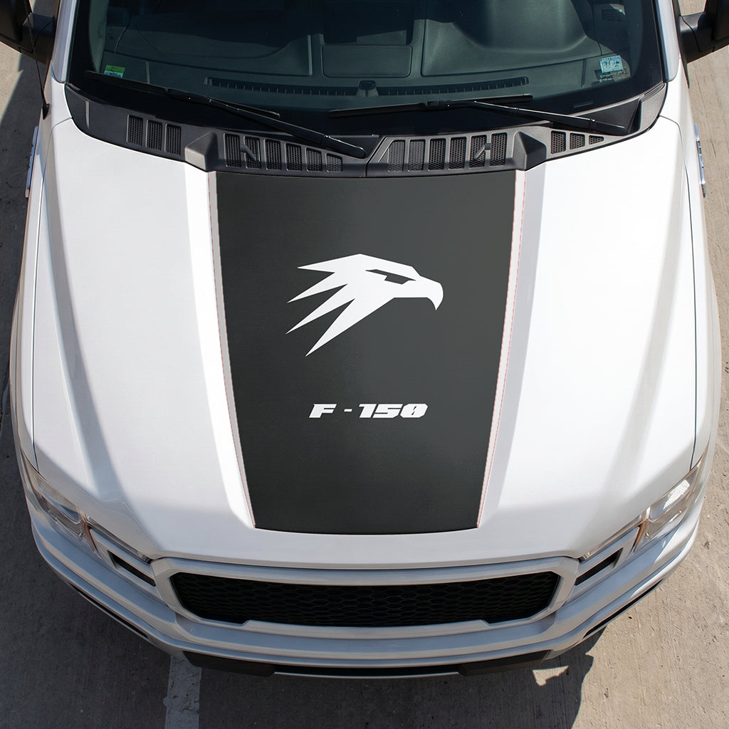 Hood Panel Decal/Sticker - Hawk Head Graphic Decal Graphic Kit - For Ford F-150 2015-2020 - Premium Vinyl