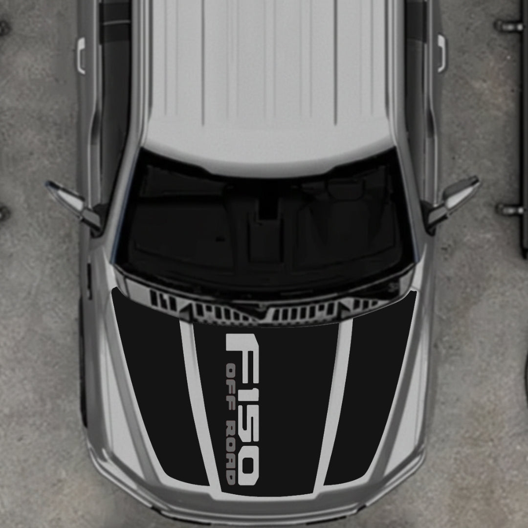 Hood Panel Decal/Sticker - Style 10 Graphic Kit - For Ford F-150 2020-2026 - Premium Vinyl