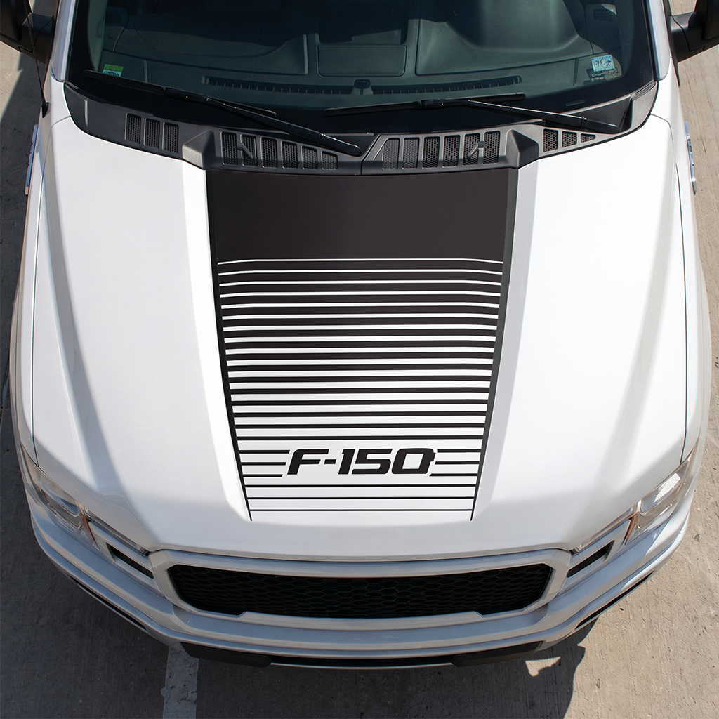 Hood Panel Decal/Sticker - Different Styles Graphic Decals Kit- For Ford F-150 2015-2020 - Premium Vinyl
