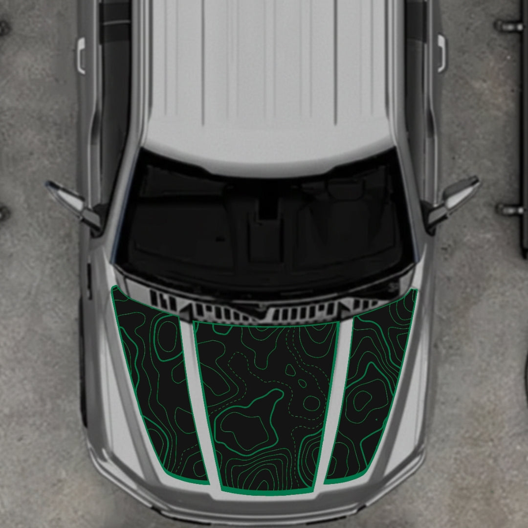 Hood Panel Decal/Sticker - Canada Style 18 Graphic Kit - For Ford F-150 2020-2026 - Premium Vinyl