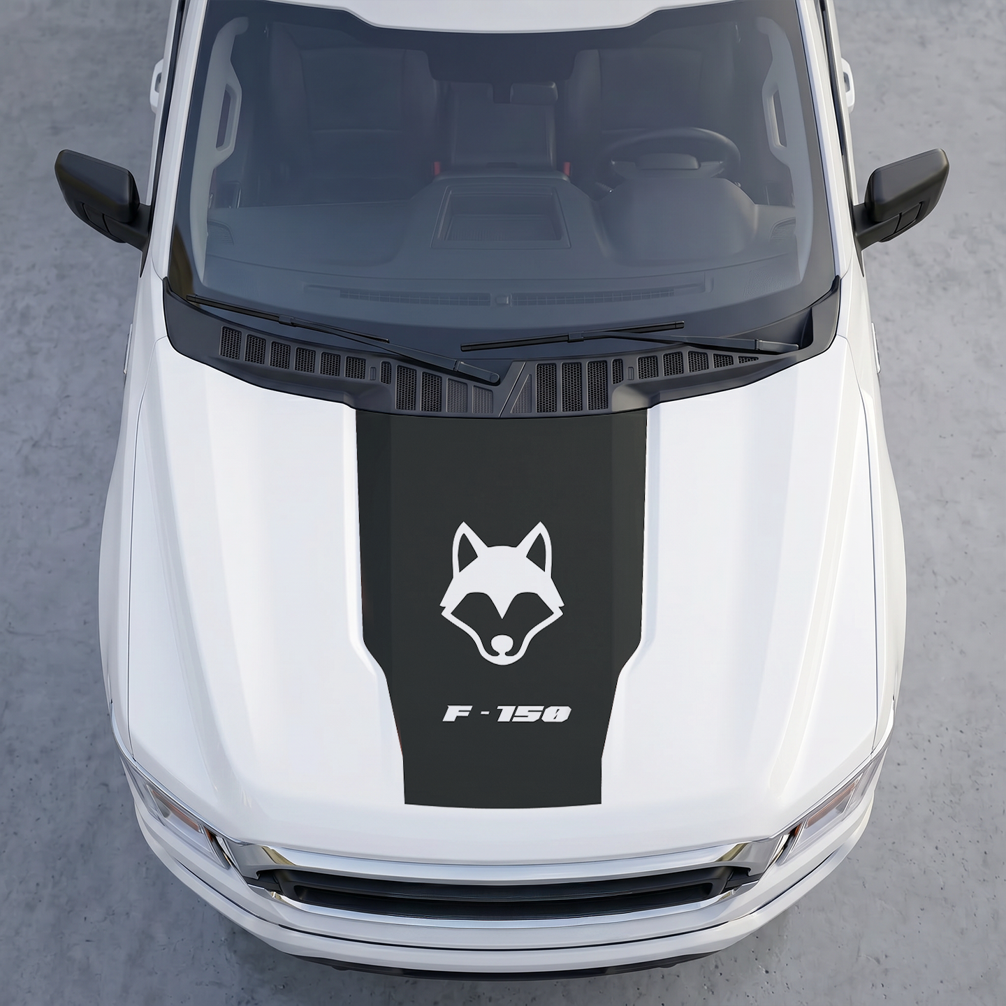 Hood Panel Decal/Sticker - Different Styles Graphic Decals Kit- For Ford F-150 2015-2020 - Premium Vinyl