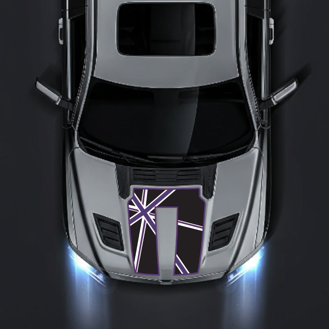Hood Panel Decal/Sticker - England - Border Graphic Kit - For Dodge RAM 1500 2019-2025 - Premium Vinyl