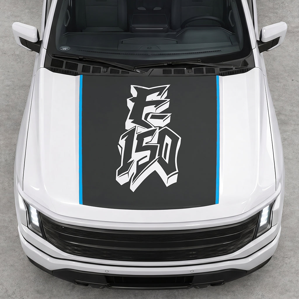 Hood Panel Decal/Sticker - Graffiti Graphic Decal Graphic Kit - For Ford F-150 2015-2020 - Premium Vinyl