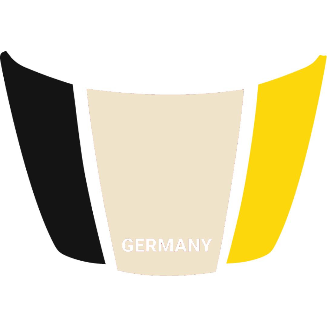 Hood Panel Decal/Sticker - Germany Flag Parts Graphic Kit - For Ford F-150 2020-2026 - Premium Vinyl