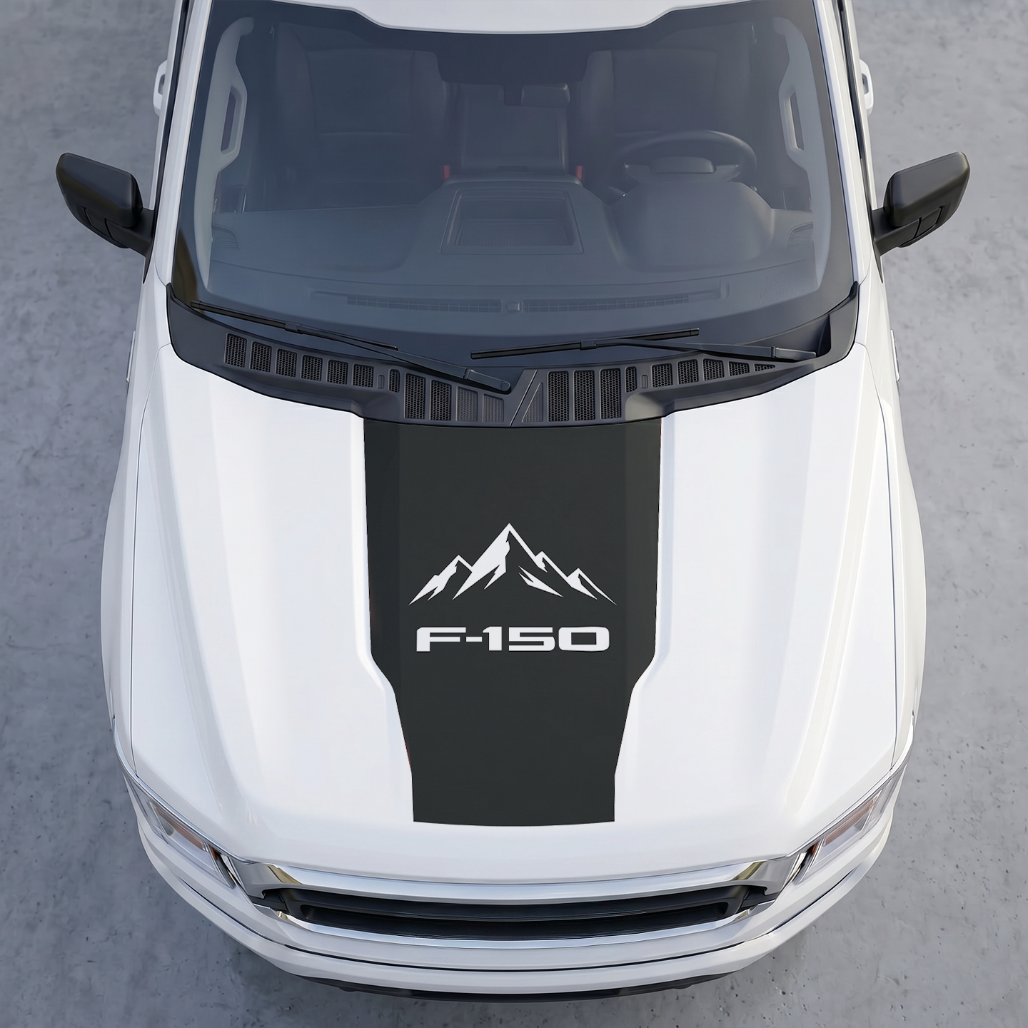 Hood Panel Decal/Sticker - Different Styles Graphic Decals Kit- For Ford F-150 2015-2020 - Premium Vinyl