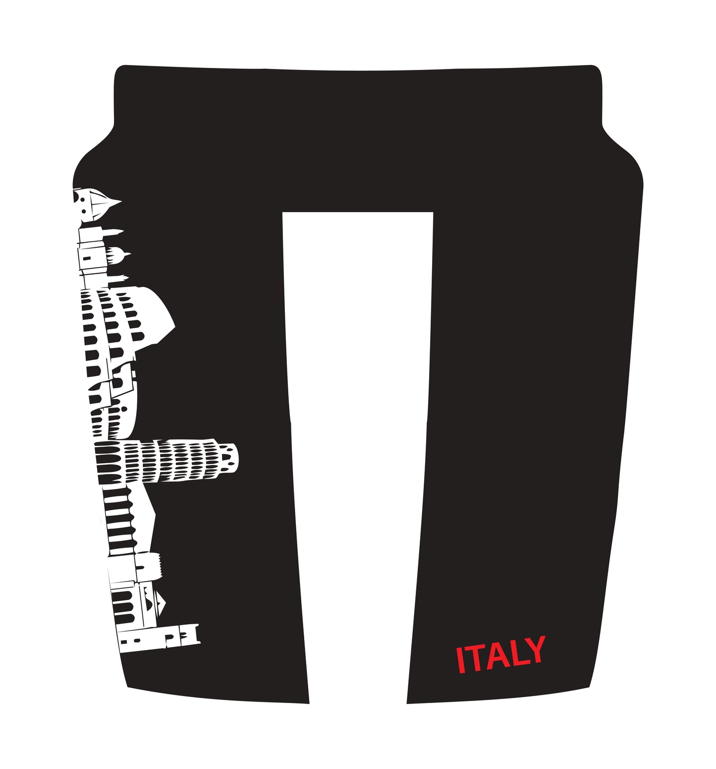 Hood Panel Decal/Sticker - Italy Skyline - Cut Graphic Kit - For Dodge RAM 1500 2019-2025 - Premium Vinyl