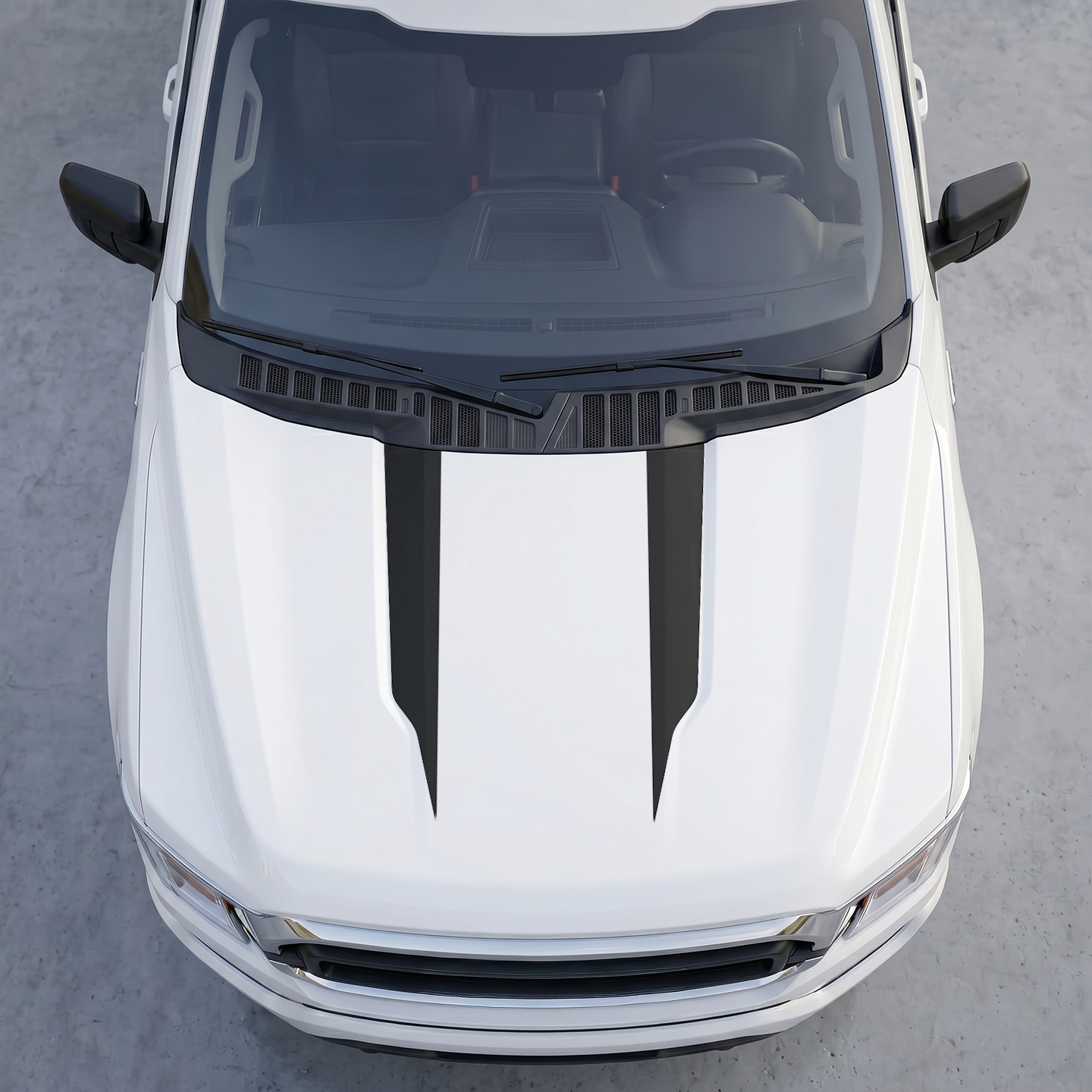 Hood Panel Decal/Sticker - Different Styles Graphic Decals Kit- For Ford F-150 2015-2020 - Premium Vinyl