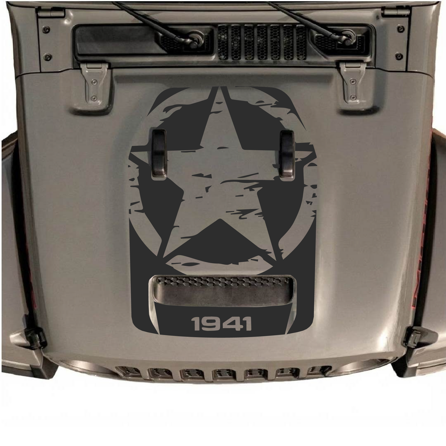 Hood Styles Decal/Sticker - For JL/JLU Hood - 2018+ - Premium Vinyl