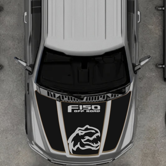 Hood Panel Decal/Sticker - Rex Style 6 Graphic Kit - For Ford F-150 2020-2026 - Premium Vinyl