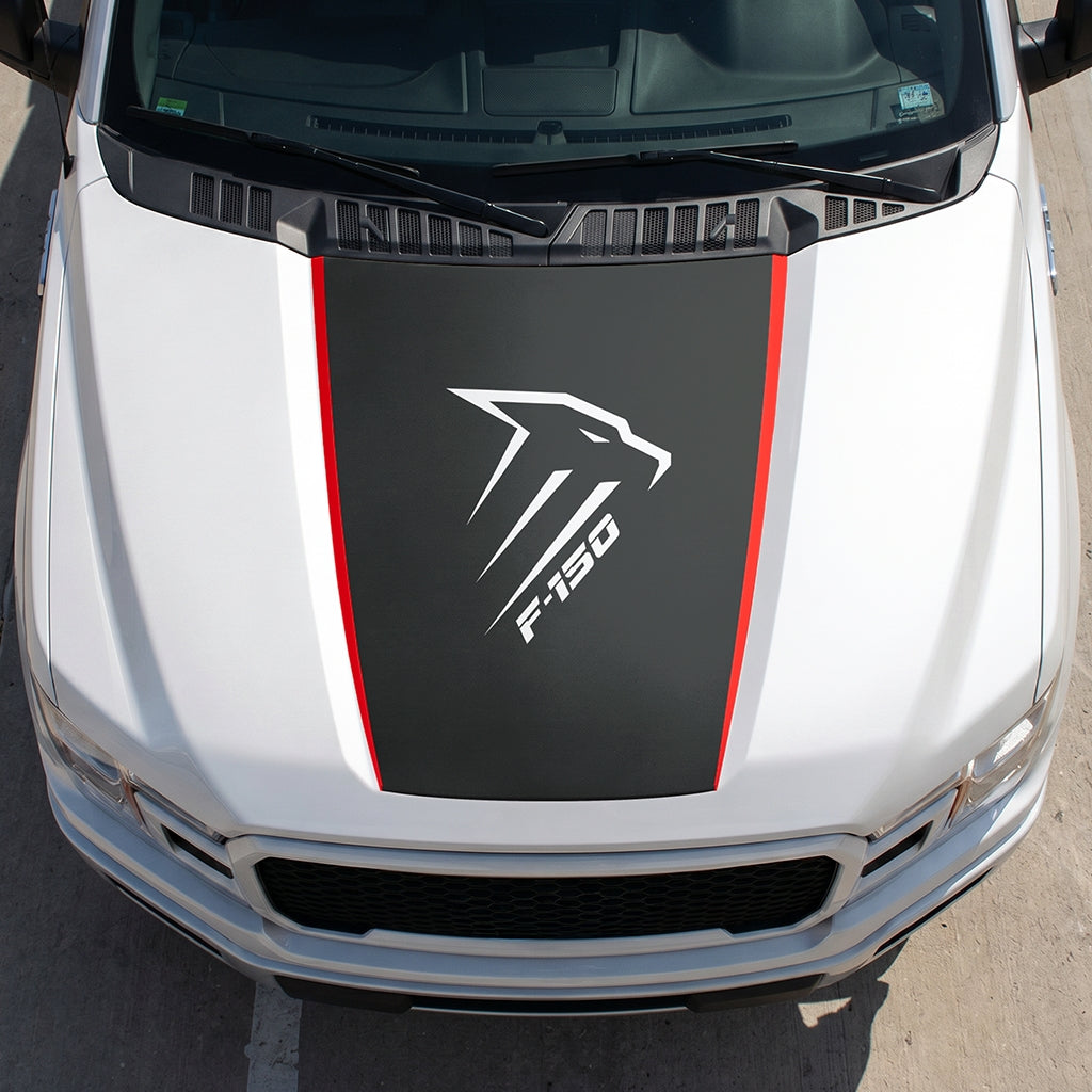 Hood Panel Decal/Sticker - Eagle Head Graphic Decal Graphic Kit - For Ford F-150 2015-2020 - Premium Vinyl