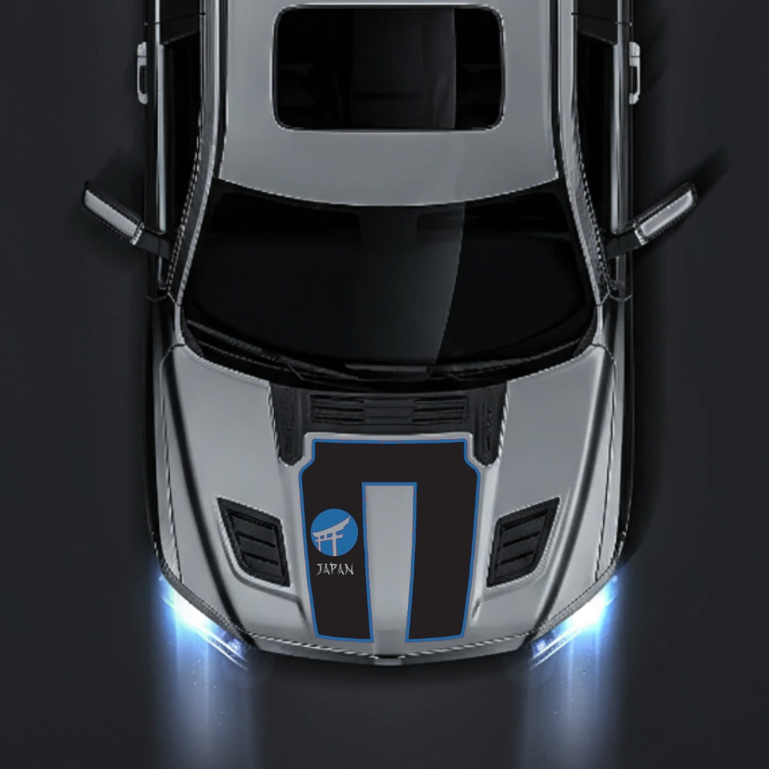 Hood Panel Decal/Sticker - Japan - Cut - Border Graphic Kit - For Dodge RAM 1500 2019-2025 - Premium Vinyl
