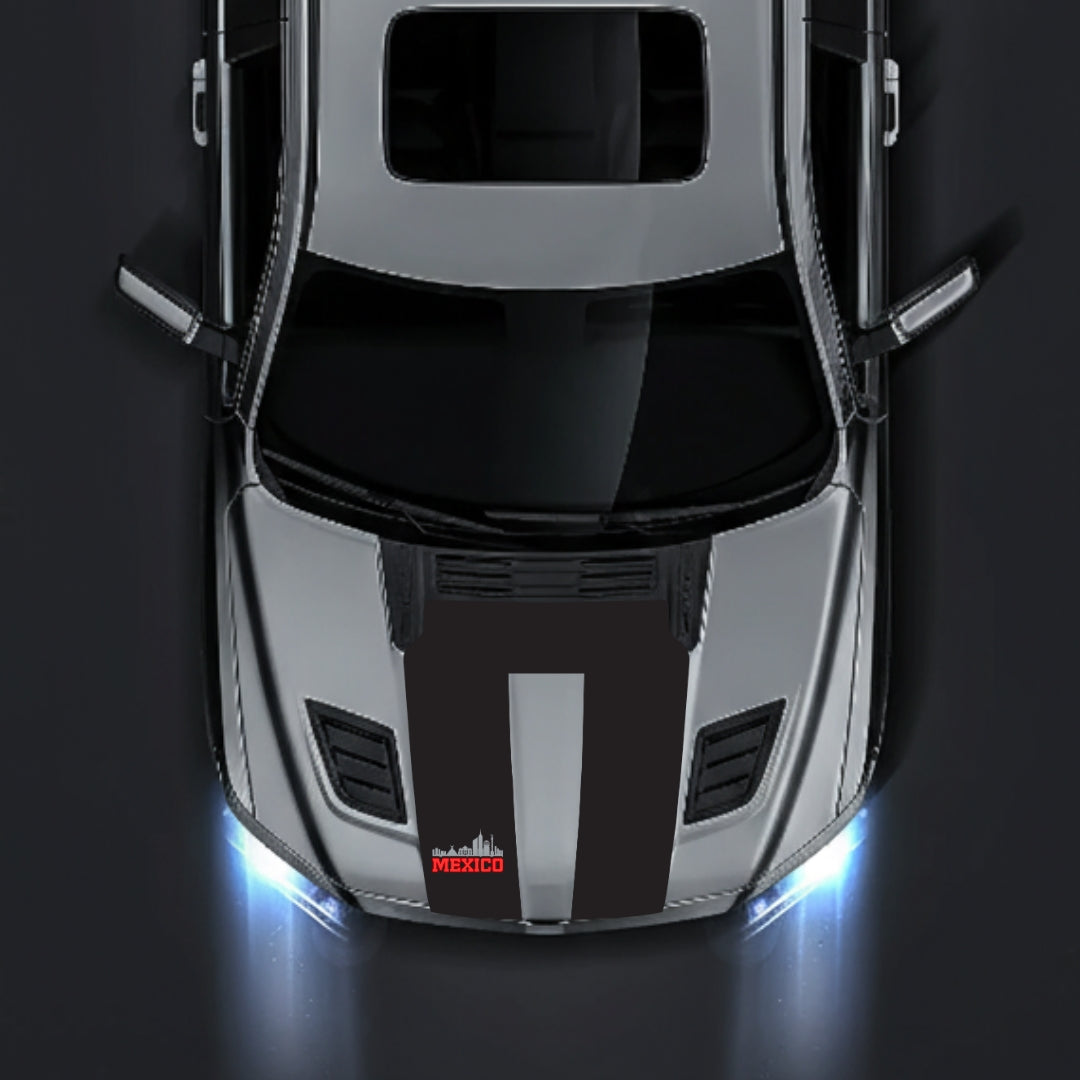 Hood Panel Decal/Sticker - Mexico - Cut Graphic Kit - For Dodge RAM 1500 2019-2025 - Premium Vinyl