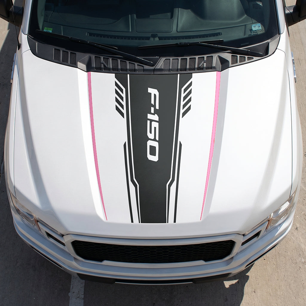 Hood Panel Decal/Sticker - Speed F150 Graphic Decal Graphic Kit - For Ford F-150 2015-2020 - Premium Vinyl