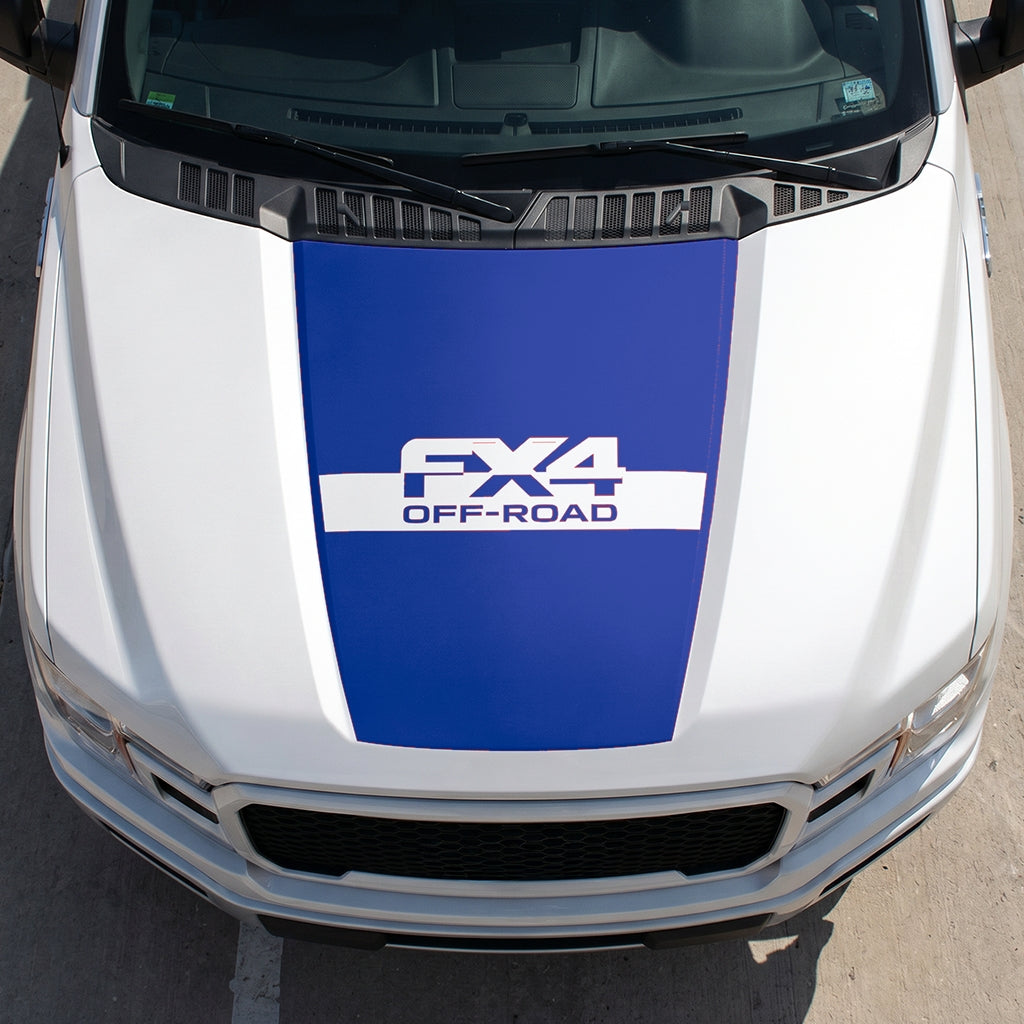 Hood Panel Decal/Sticker - Solid FX4 Graphic Decal Graphic Kit - For Ford F-150 2015-2020 - Premium Vinyl