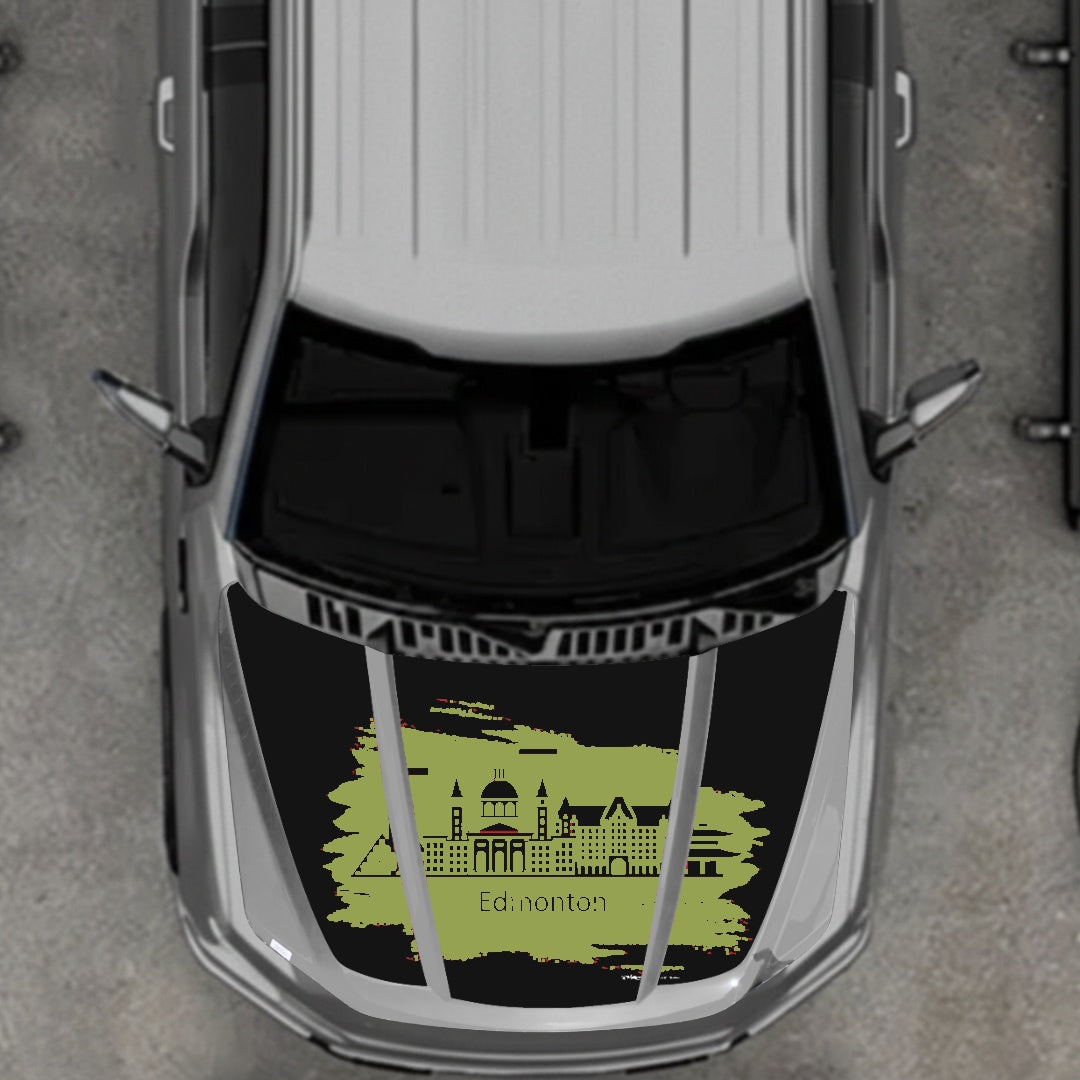 Hood Panel Decal/Sticker - Edmonton Graphic Kit - For Ford F-150 2020-2026 - Premium Vinyl