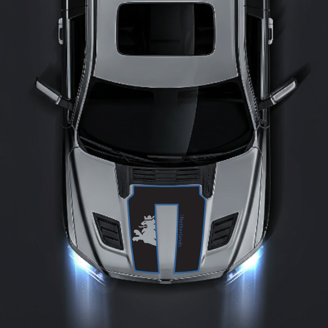 Hood Panel Decal/Sticker - Netherlands - Cut - Border Graphic Kit - For Dodge RAM 1500 2019-2025 - Premium Vinyl