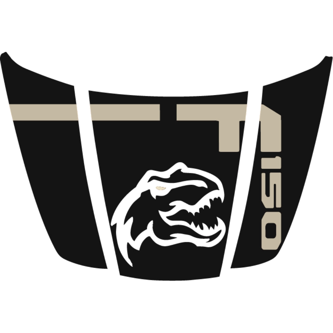 Hood Panel Decal/Sticker - Rex Style 3 Graphic Kit - For Ford F-150 2020-2026 - Premium Vinyl