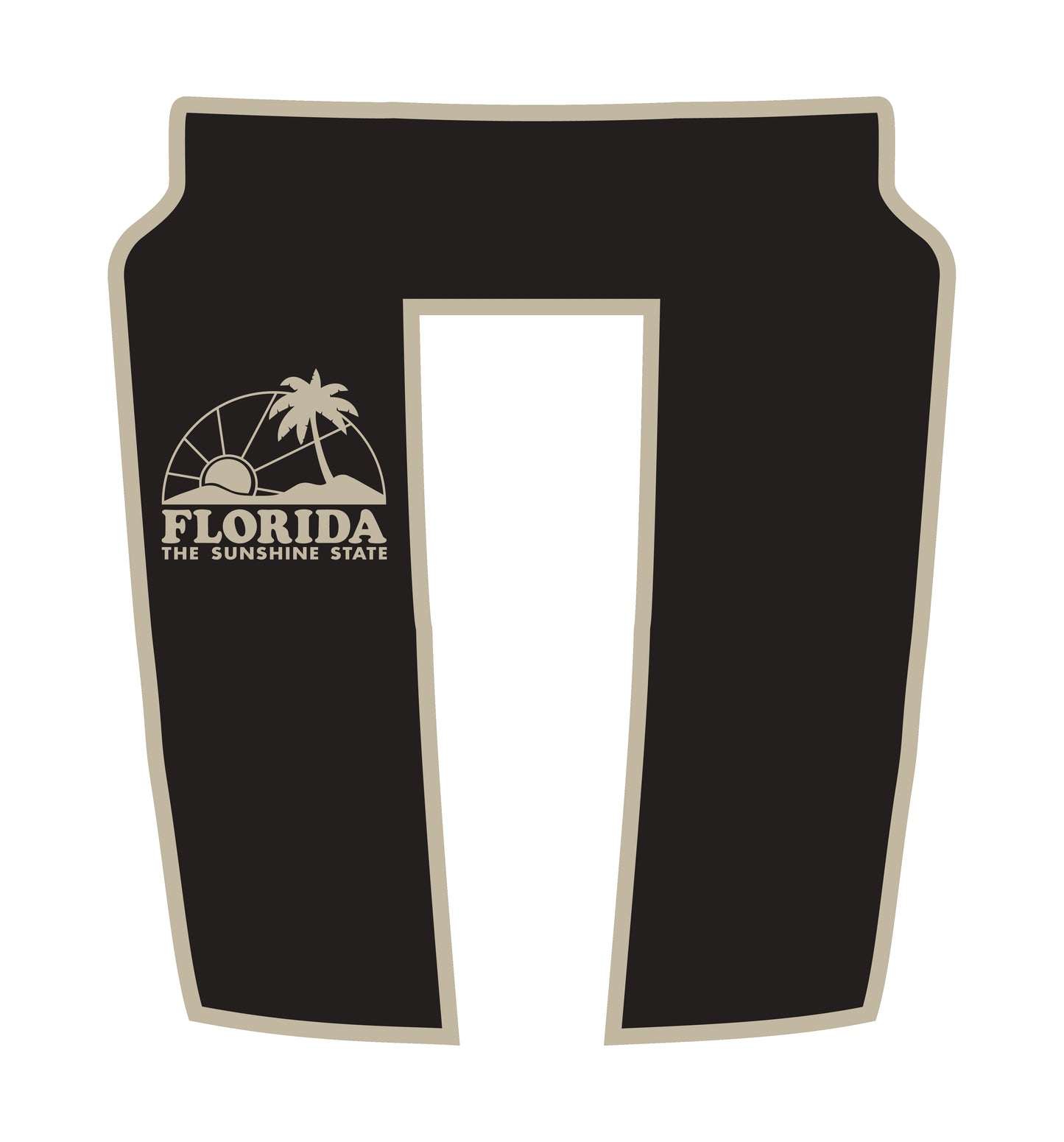 Performance Hood Panel Decal/Sticker - Florida - Border Graphic Kit - For Dodge RAM 1500 2019-2025 - Premium Vinyl