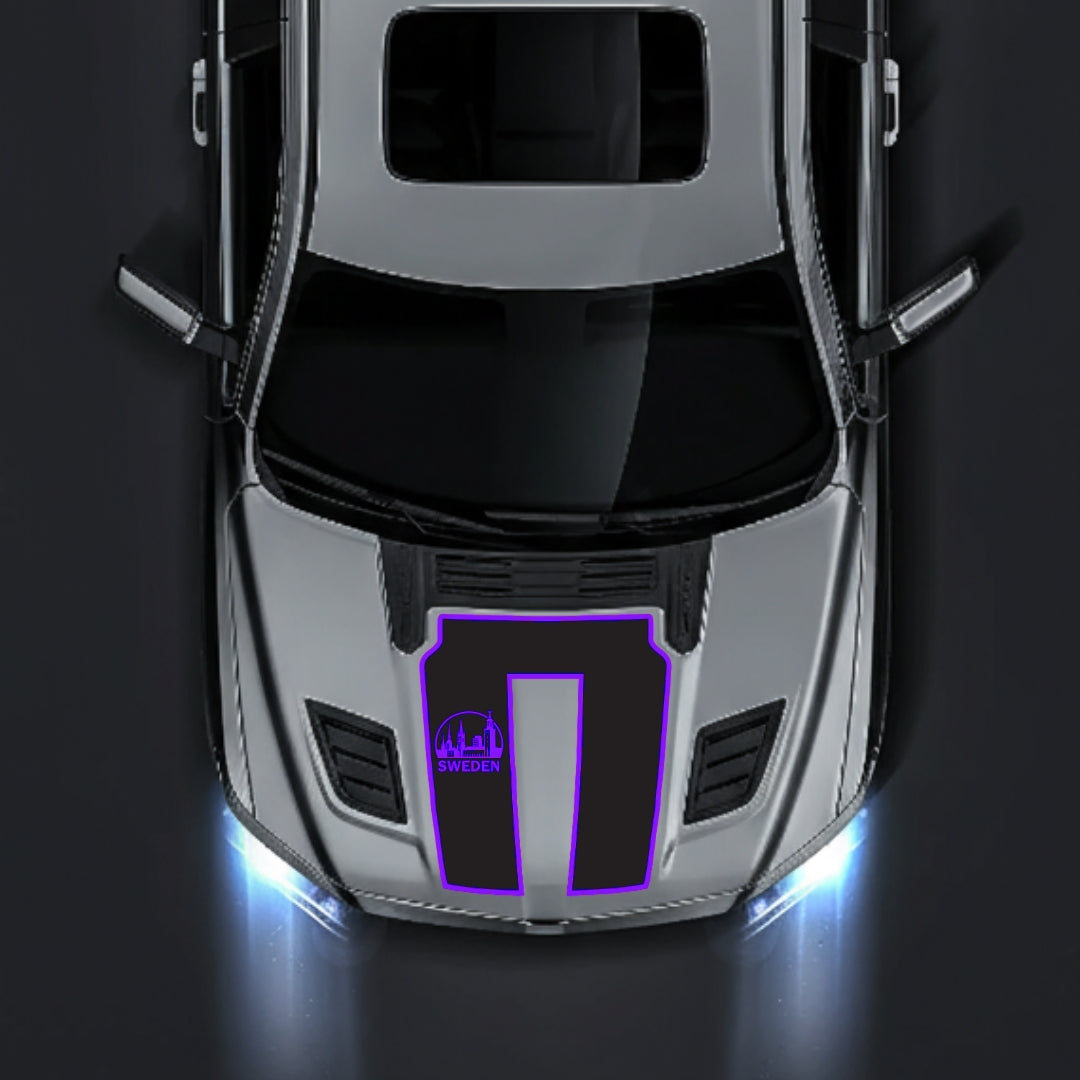 Performance Hood Panel Decal/Sticker - Sweden - Border Graphic Kit - For Dodge RAM 1500 2019-2025 - Premium Vinyl