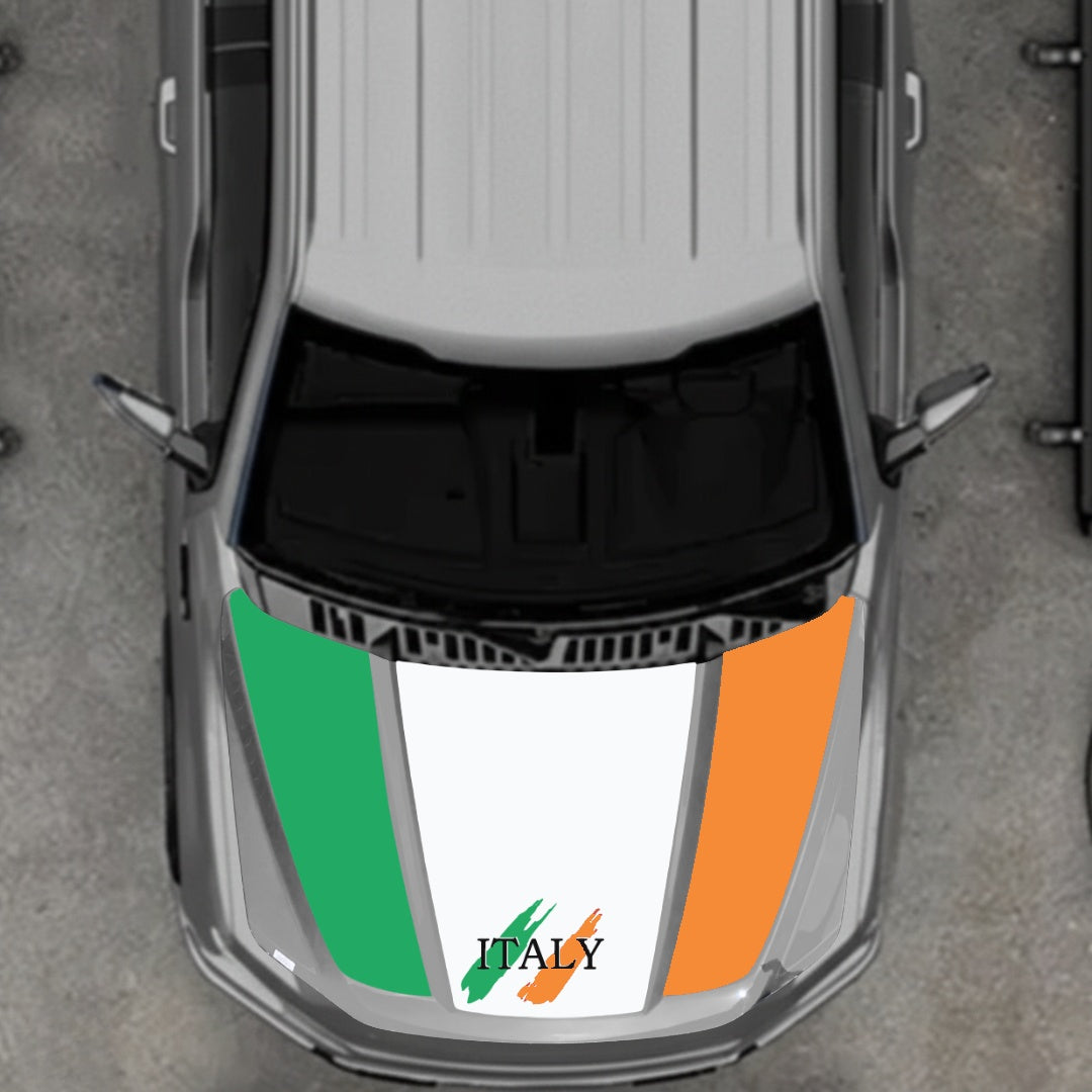Hood Panel Decal/Sticker - Italy Graphic Kit - For Ford F-150 2020-2026 - Premium Vinyl