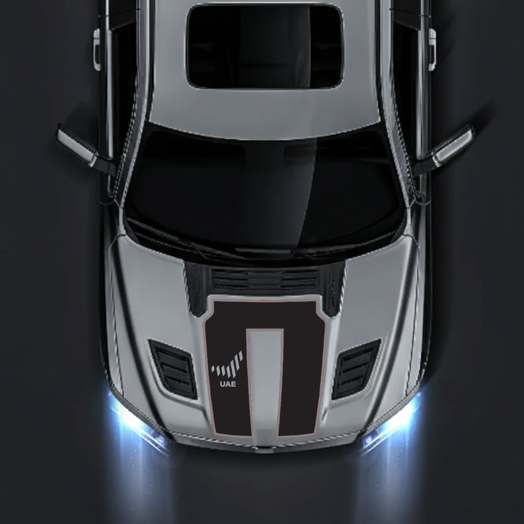 Hood Panel Decal/Sticker - United Arab Emirates - Cut - Border Graphic Kit - For Dodge RAM 1500 2019-2025 - Premium Vinyl