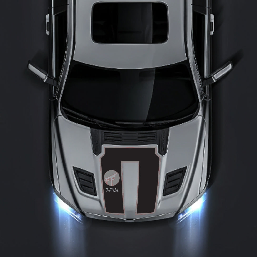 Hood Panel Decal/Sticker - Japan - Cut - Border Graphic Kit - For Dodge RAM 1500 2019-2025 - Premium Vinyl