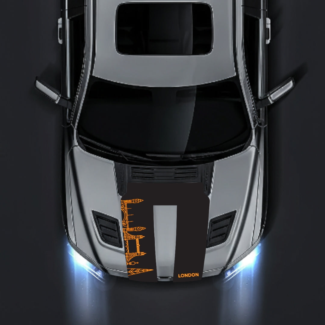 Hood Panel Decal/Sticker - London Skyline Graphic Kit - For Dodge RAM 1500 2019-2025 - Premium Vinyl