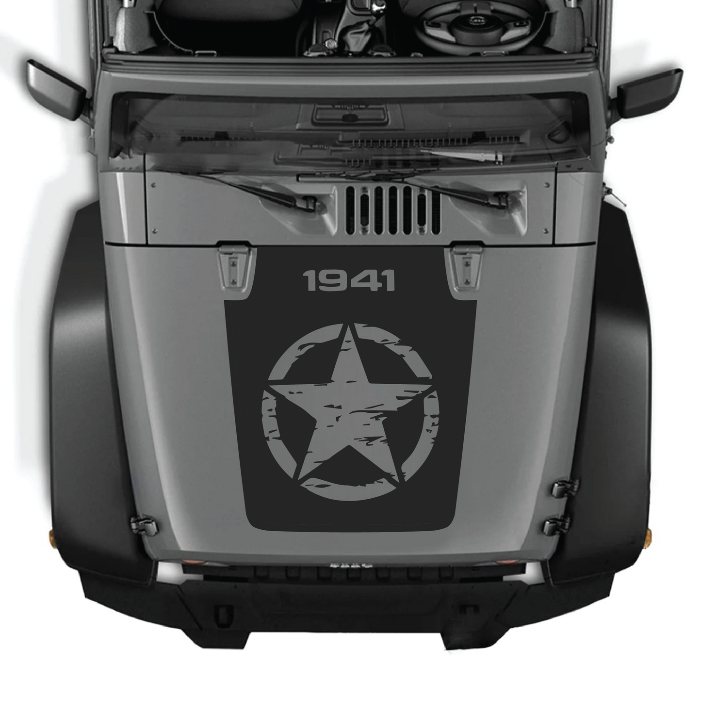 Hood Styles Decal/Sticker - For JK/JKU 2007-2018 Hood - Premium Vinyl