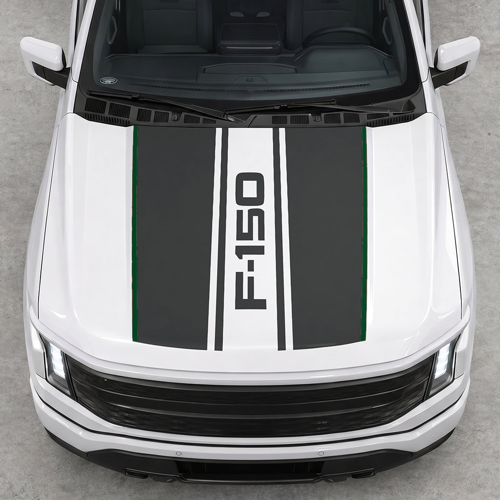 Hood Panel Decal/Sticker - Road F150 Graphic Decal Graphic Kit - For Ford F-150 2015-2020 - Premium Vinyl