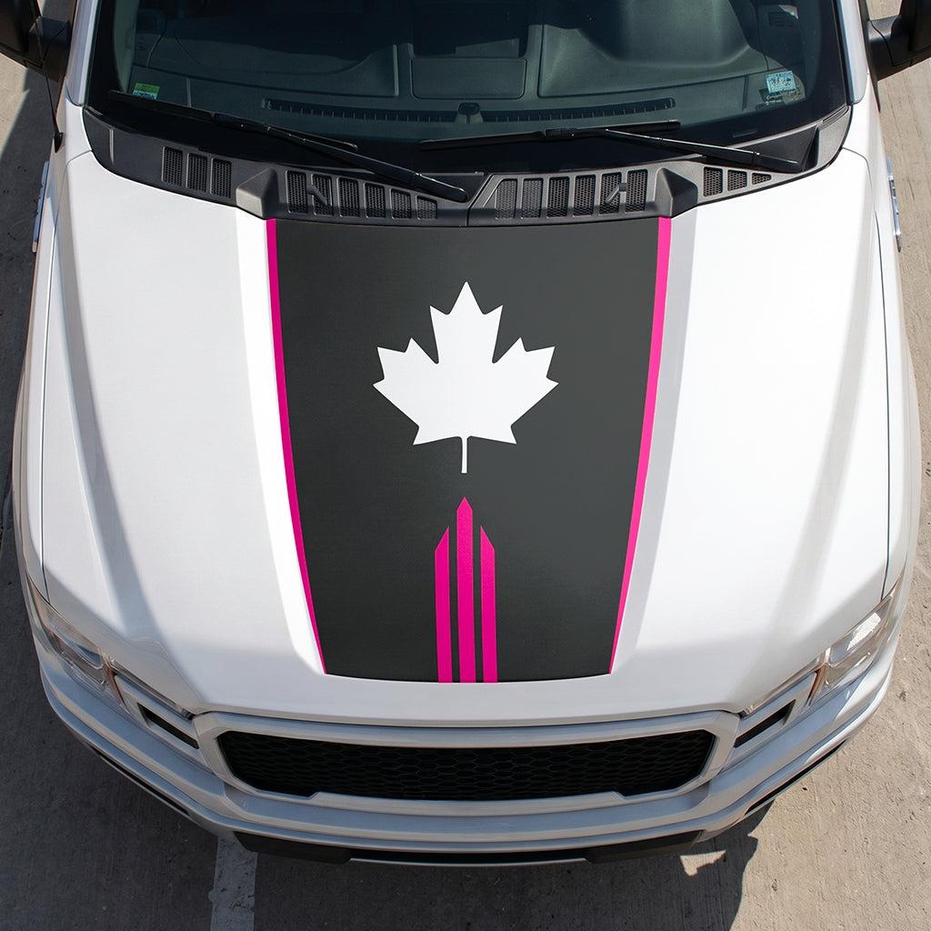 Hood Panel Decal/Sticker - Maple Graphic Decal Graphic Kit - For Ford F-150 2015-2020 - Premium Vinyl