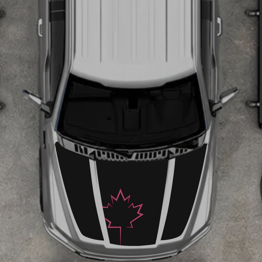 Hood Panel Decal/Sticker - Canada Style 14 Graphic Kit - For Ford F-150 2020-2026 - Premium Vinyl