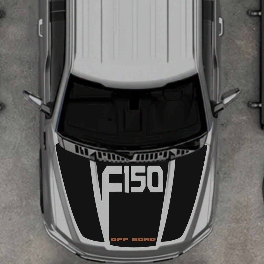 Hood Panel Decal/Sticker - Style 22 Graphic Kit - For Ford F-150 2020-2026 - Premium Vinyl