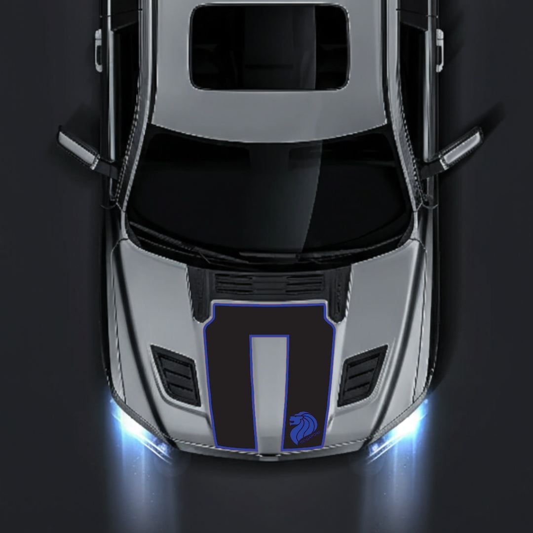 Hood Panel Decal/Sticker - Singapore - Border Graphic Kit - For Dodge RAM 1500 2019-2025 - Premium Vinyl