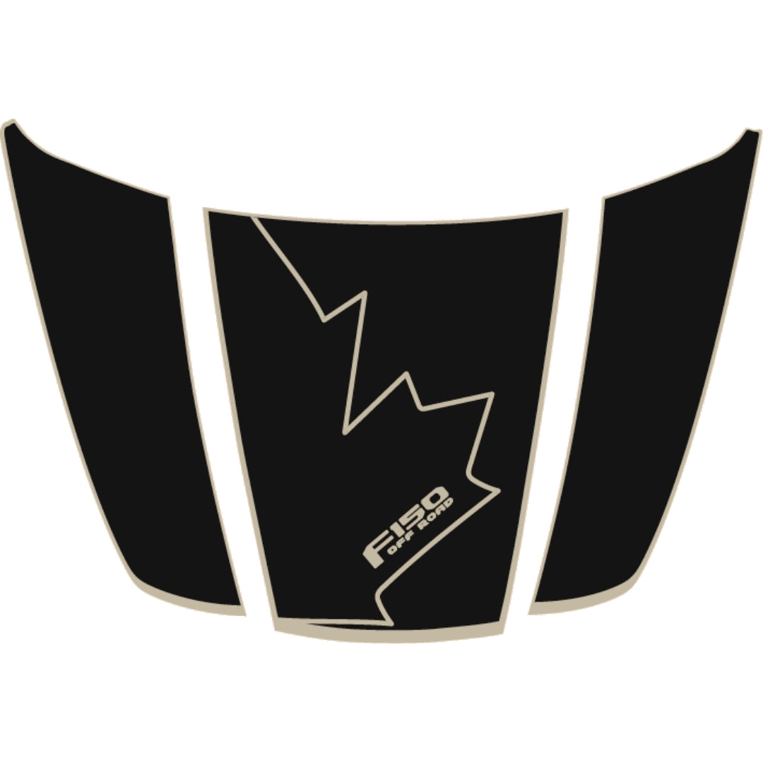 Hood Panel Decal/Sticker - Canada Style 19 Graphic Kit - For Ford F-150 2020-2026 - Premium Vinyl